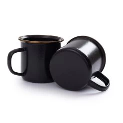 Barebones Emaille Mok 473 Ml Charcoal 2-pack -Professionele winkel voor kampeerartikelen 107146 990 03