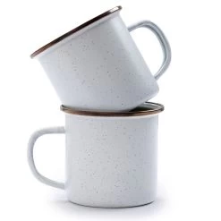 Barebones Emaille Mok 473 Ml Eggshell 2-pack