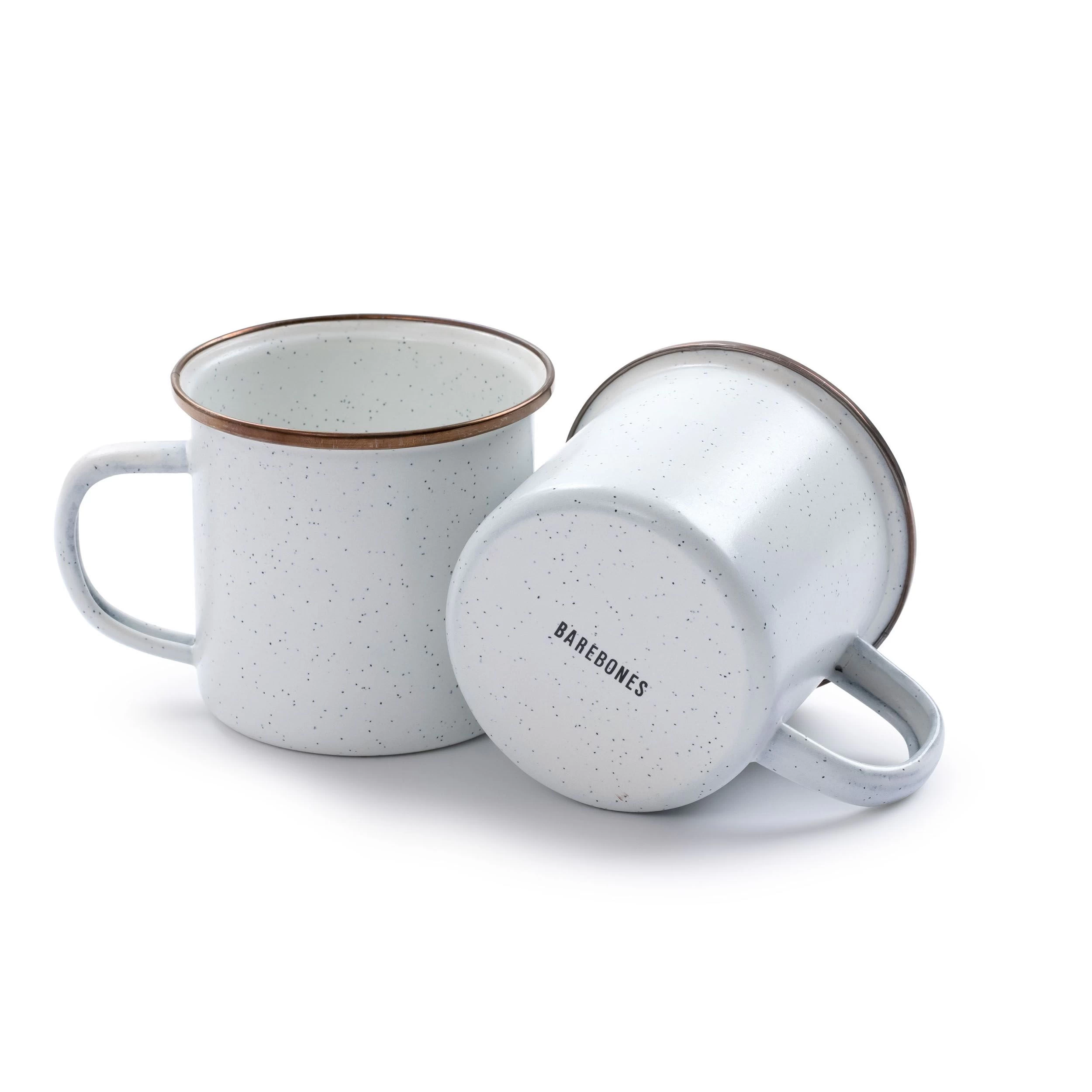 Barebones Emaille Mok 473 Ml Eggshell 2-pack 4 Barebones Emaille Mok 473 Ml Eggshell 2-pack - Afbeelding 2