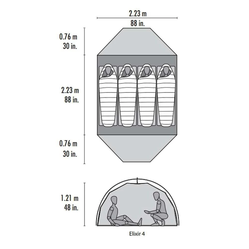 MSR Elixir 4 V2 Lichtgewicht Koepeltent 10 MSR Elixir 4 V2 Lichtgewicht Koepeltent - Afbeelding 8