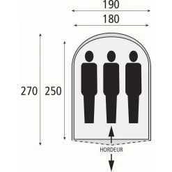 Safarica Cycloon L Pop Up Tent Dark Shadow -Professionele winkel voor kampeerartikelen 112084 900 03 2