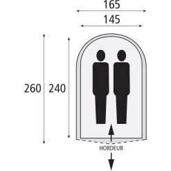 Safarica Cycloon M Pop Up Tent Dark Shadow -Professionele winkel voor kampeerartikelen 112099 900 03 2