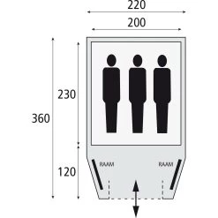 Bardani Stelvio 220 RSTC Koepeltent -Professionele winkel voor kampeerartikelen 112148 180 05 1