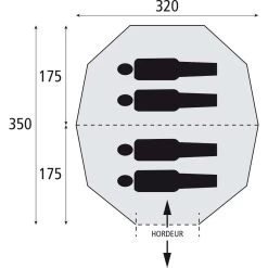 Bardani Taiga 320 RSTC Piramidetent -Professionele winkel voor kampeerartikelen 112149 180 10
