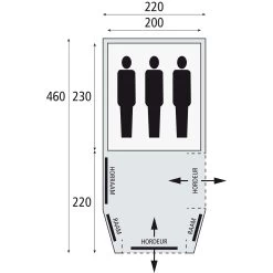 Bardani Mustang 220 RSTC Tunneltent -Professionele winkel voor kampeerartikelen 112152 180 04