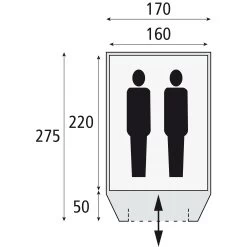 Safarica Dakar 170 TC Koepeltent -Professionele winkel voor kampeerartikelen 112174 900 02 2