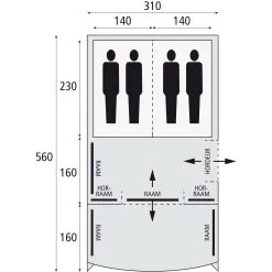 Safarica Indian Hills 310 Air Opblaasbare Tent -Professionele winkel voor kampeerartikelen 112182 900 06 1