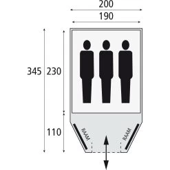 Bardani Cortina 200 RSTC Koepeltent -Professionele winkel voor kampeerartikelen 112216 180 06 1