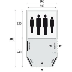 Bardani Mustang 260 RSTC Tunneltent -Professionele winkel voor kampeerartikelen 112217 180 07 1