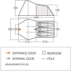 Vango Galaxy 300 Lichtgewicht Tunneltent Pamir Green -Professionele winkel voor kampeerartikelen 112455 300 03 1