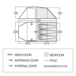 Vango Omega 350 Lichtgewicht Tunneltent Pamir Green -Professionele winkel voor kampeerartikelen 112456 300 03 1