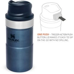 Stanley PMIClassic Trigger-Action Thermosbeker 250 Ml Nightfall -Professionele winkel voor kampeerartikelen 115053 200 05