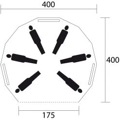 De WitSherpa 400 Groepstent Inclusief Binnentent -Professionele winkel voor kampeerartikelen 124801 000 03