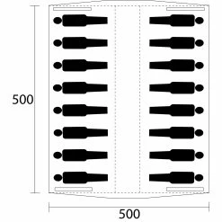 De WitSuez Super Premium Groepstent Hunting Green -Professionele winkel voor kampeerartikelen 125566 000 02