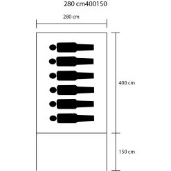 De WitPamir Super Groepstent Hunting Green -Professionele winkel voor kampeerartikelen 125568 000 05