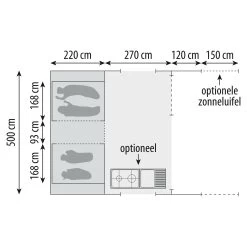 Cabanon Monaco Deluxe Vouwwagen 2023 -Professionele winkel voor kampeerartikelen 132330 180 14