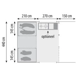 Cabanon Manga Comfort Vouwwagen 2023 -Professionele winkel voor kampeerartikelen 132340 180 15 1