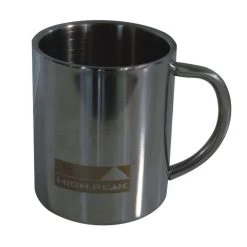 High PeakDubbelwandige Mok 300 Ml Zwart