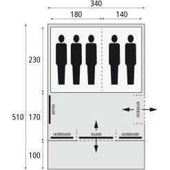 Bardani Spitfire 340 RSTC Tunneltent 2023 -Professionele winkel voor kampeerartikelen 139628 180 07 1