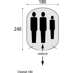 Safarica Cheetah 180 Pop Up Tent -Professionele winkel voor kampeerartikelen 139680 900 05