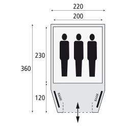 Bardani Stelvio 220 Koepeltent 2023 -Professionele winkel voor kampeerartikelen 139681 000 07