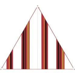 High PeakCanvas Allover Set Oriental Tarp 250 X 250 X 250 Stripe White