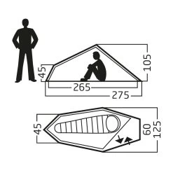 Nordisk Svalbard 1 PU Lichtgewicht Tunneltent -Professionele winkel voor kampeerartikelen 142179 300 09