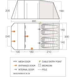 Vango Lismore 450 Tunneltent 11 Vango Lismore 450 Tunneltent -Professionele winkel voor kampeerartikelen 143525 900 05