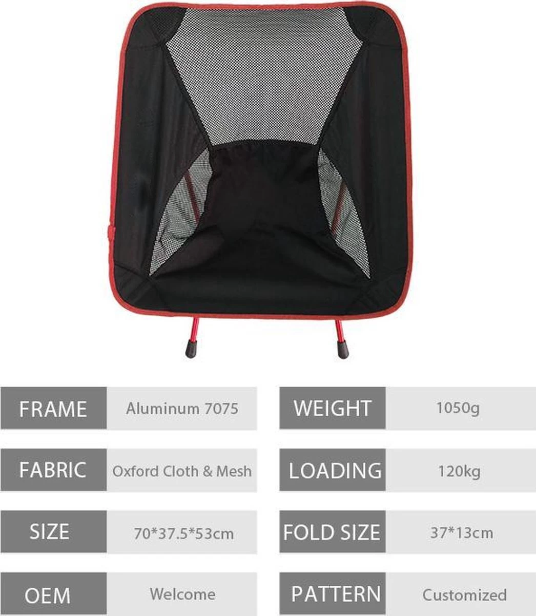 Lopoleis® Campingstoel – Campingstoel Opvouwbaar – Visstoel – Vouwstoel – Strandstoel – Inklapbaar – Lichtgewicht – Outdoor Stoel 10 Lopoleis® Campingstoel – Campingstoel Opvouwbaar – Visstoel – Vouwstoel – Strandstoel – Inklapbaar – Lichtgewicht – Outdoor Stoel - Afbeelding 8