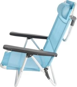 Bo-Camp Beach Chair - Monaco - Aluminium - Blauw -Professionele winkel voor kampeerartikelen 1057x1200