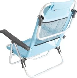 Bo-Camp Beach Chair - Monaco - Aluminium - Blauw -Professionele winkel voor kampeerartikelen 1176x1200