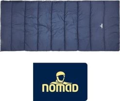 NOMAD® Brisbane Slaapzak | 205x80cm Blauw | Lichtgewicht & Kwalitatief | Dekenmodel Slaapzak | Incl Hoes -Professionele winkel voor kampeerartikelen 1200x1010