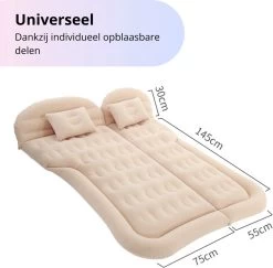 Opblaasbaar Auto Matras - Auto Luchtbed Zwart - Achterbank En Achterbak - Tweepersoons 3-in-1 Universeel Automatras - Inclusief Elektrische Pomp En Accessoires - Kampeer Luchtbed Voor Reizen -Professionele winkel voor kampeerartikelen 1200x1180