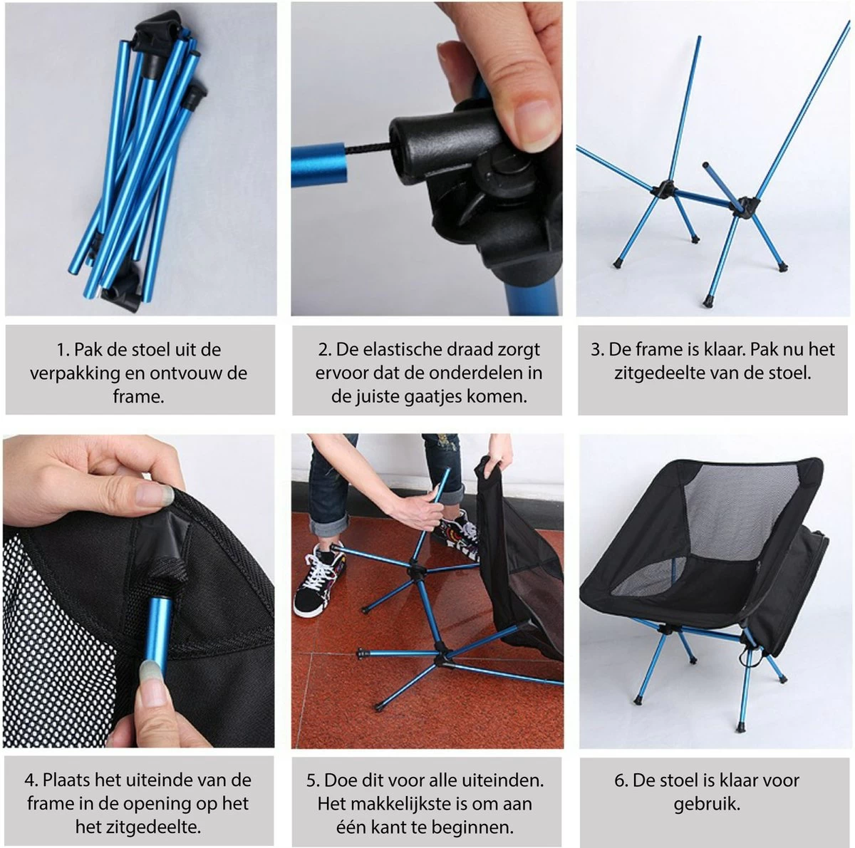 Lopoleis® Campingstoel – Campingstoel Opvouwbaar – Visstoel – Vouwstoel – Strandstoel – Inklapbaar – Lichtgewicht – Outdoor Stoel 7 Lopoleis® Campingstoel – Campingstoel Opvouwbaar – Visstoel – Vouwstoel – Strandstoel – Inklapbaar – Lichtgewicht – Outdoor Stoel - Afbeelding 5