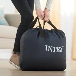 Intex Luchtbed - 1-Persoons - 99 X 191 X 46 Cm - Grijs - Met Ingebouwde Pomp, Hoeslaken Zwart En Reparatieset -Professionele winkel voor kampeerartikelen 1200x1200 30
