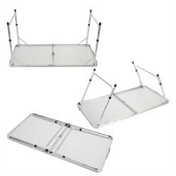 Casaria Campingtafel – Inklapbaar Verstelbaar - 120x60x70 Cm Grijs -Professionele winkel voor kampeerartikelen 1200x1200 83