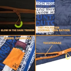 Dutch Mountains Slaapzak Goeree XL - Kussen 25x15cm - 220x90cm Katoenen Slaapzak - Tochtstrip -Professionele winkel voor kampeerartikelen 1200x1200 9