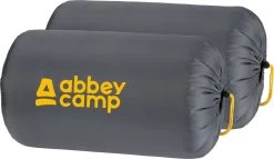 Abbey Camp Slaapzak Amsterdam - 2-pack - Dekenmodel - 210 X 85 Cm - Grijs -Professionele winkel voor kampeerartikelen 1200x693