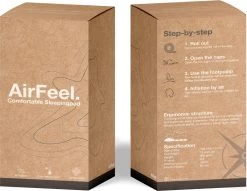 AirFeel Lichtgewicht Opsblaasbaar Slaapmatje - Ingebouwde Pomp En Kussen - 196 X 60 X 6 Cm - Orange -Professionele winkel voor kampeerartikelen 1200x928