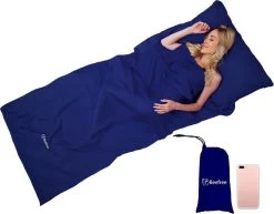 Beefree Lakenzak - Dunne Zomerslaapzak - Liner | Blauw