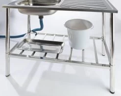 Camping/Outdoor Inox Tafel Met Gootsteen Lavabo En Kraan 100x77x50cm -Professionele winkel voor kampeerartikelen 1200x945 1