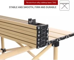 Buxibo - Lichtgewicht Vouwbare Campingtafel - Inklapbaar - Vis/Tuin/Picknick Tafel - Kamperen - Met Opberghoes - Aluminium - Grijs -Professionele winkel voor kampeerartikelen 1200x967