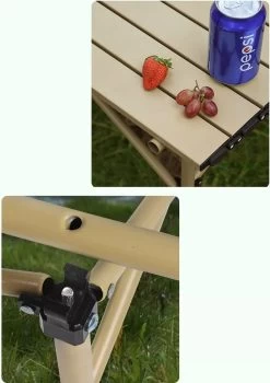 Buxibo - Lichtgewicht Vouwbare Campingtafel - Inklapbaar - Vis/Tuin/Picknick Tafel - Kamperen - Met Opberghoes - Aluminium - Grijs -Professionele winkel voor kampeerartikelen 848x1200